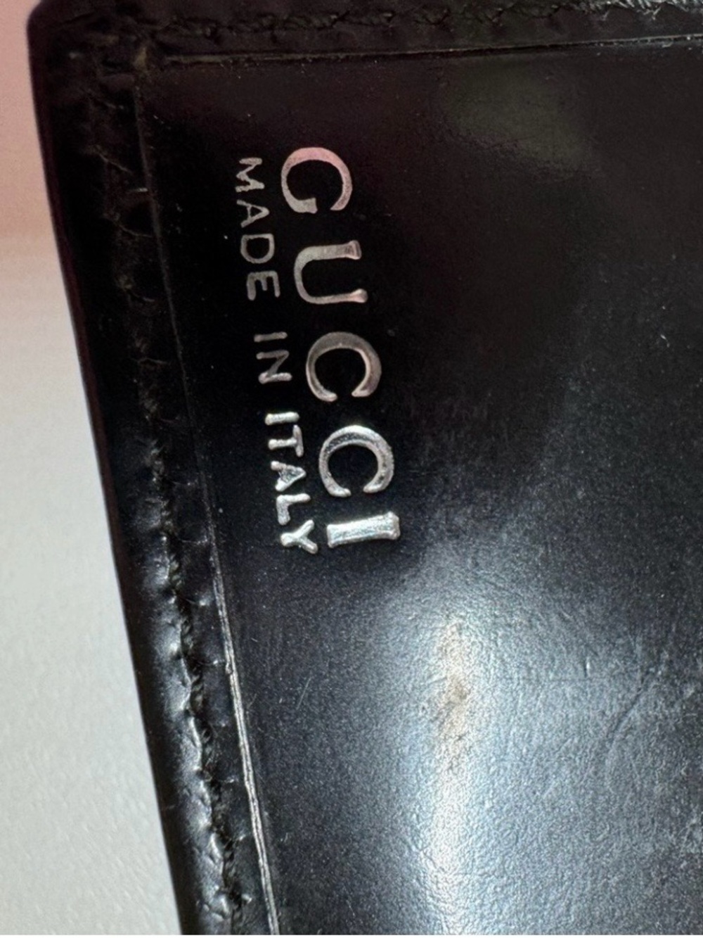 Gucci Black Patent Leather Wallet Interlocking GG w/COA - Picture 11 of 16
